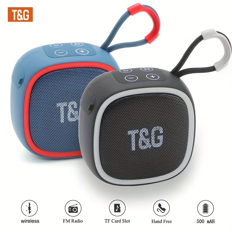 TG659 Mini Trådlös Högtalare, TWS 5.3, TF-kortplats, Inbyggd Mikrofon, USB Typ-C Laddning, Bärbar För Utomhus- Och Festbruk_voghion.com