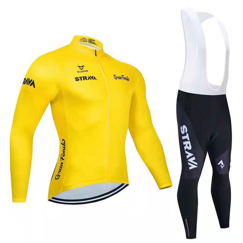 Atmungsaktives, schweißabsorbierendes Langarm-Rennrad-Einfarbiges, hochelastisches Tour-de-France-Rennen-Radtrikot-Set für_voghion.com