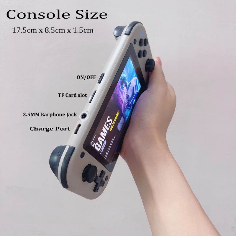 M17 Handheld Console 64G 128G Portable Retro Video Game 15000+ Games 4.3 Inch Screen Emuelec Emulator Gaming Consola_voghion.com