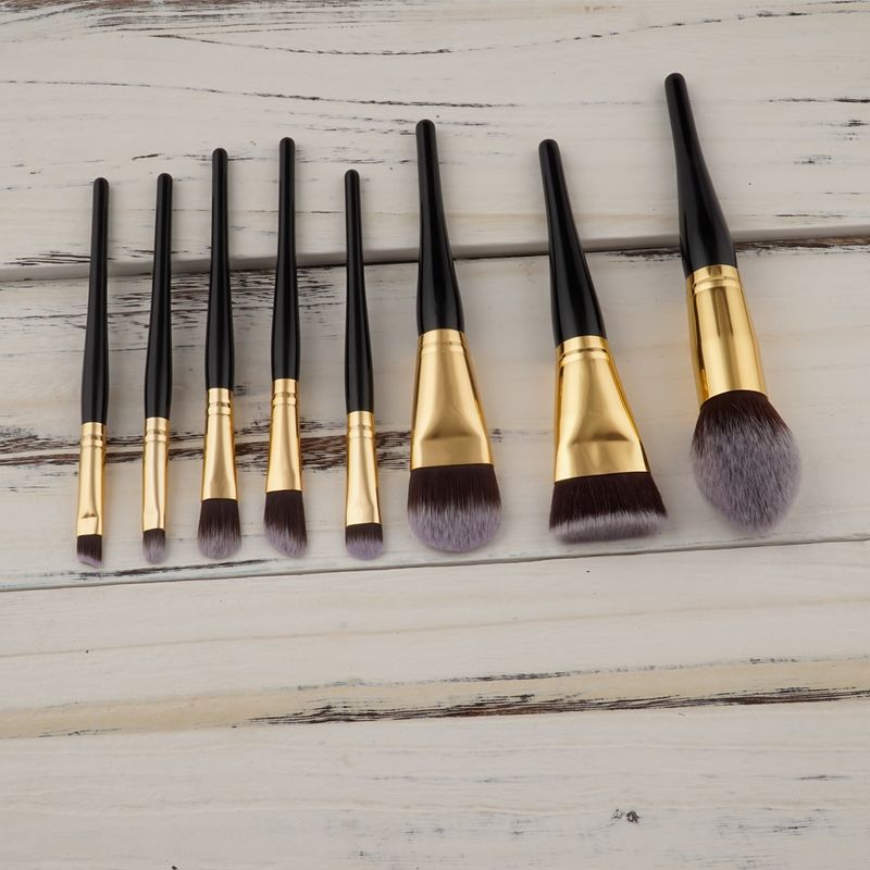 8 pezzi pennelli per trucco set di strumenti di bellezza pennello per fondotinta trucco bellezza GUJHUI fabbrica di origine_voghion.com