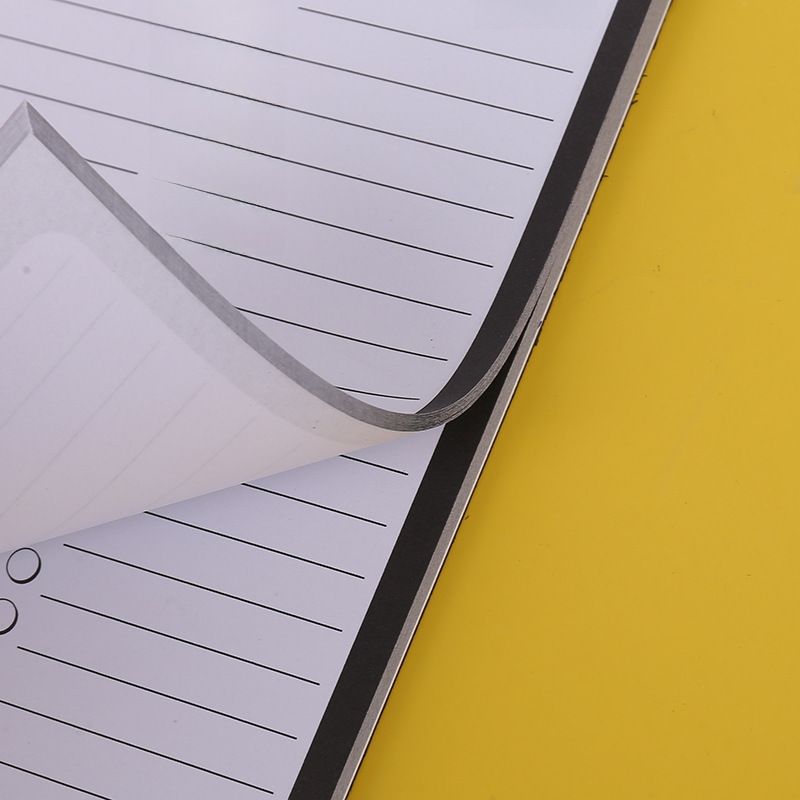 Factory supply soft magnetic notepad English cute office student notepad with pen holder to map can be customized_voghion.com