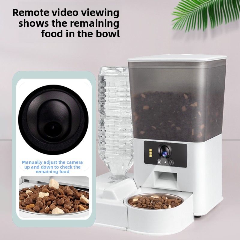 Bainason Large Capacity Smart Pet Automatic Feeder With Timer, Quantitative Food Dispenser And WiFi Remote Monitoring_voghion.com