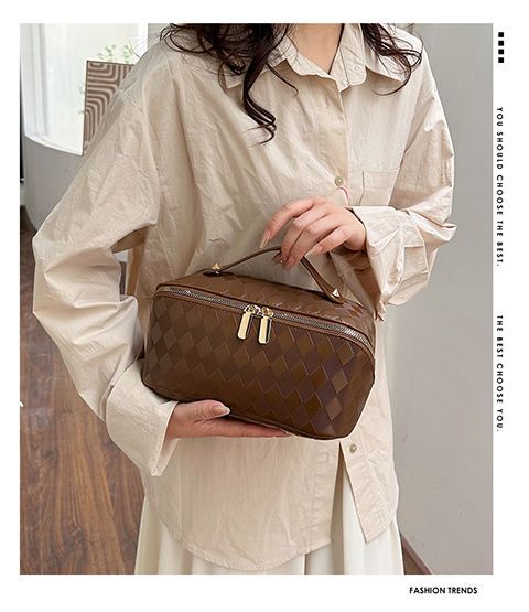 Tragbare Reise-Kosmetiktasche für Damen mit großer Kapazität, High-End-Sense-Internet-Promi, neue Aufbewahrungstasche für Reisekosmetik_voghion.com