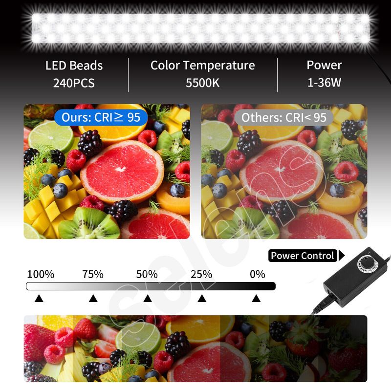 24' großes tragbares Fotostudio LED-Lichtkastenzelt Würfelfotografie PULUZ 60cm_voghion.com