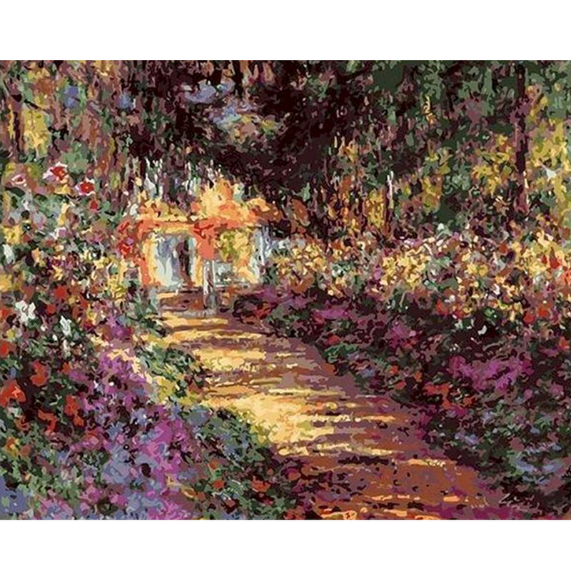 RUOPOTY Abstract Paint By Numbers Hand Painting Decorative Paintings Garden Scenery Painting Numbers Home Decoration _voghion.com