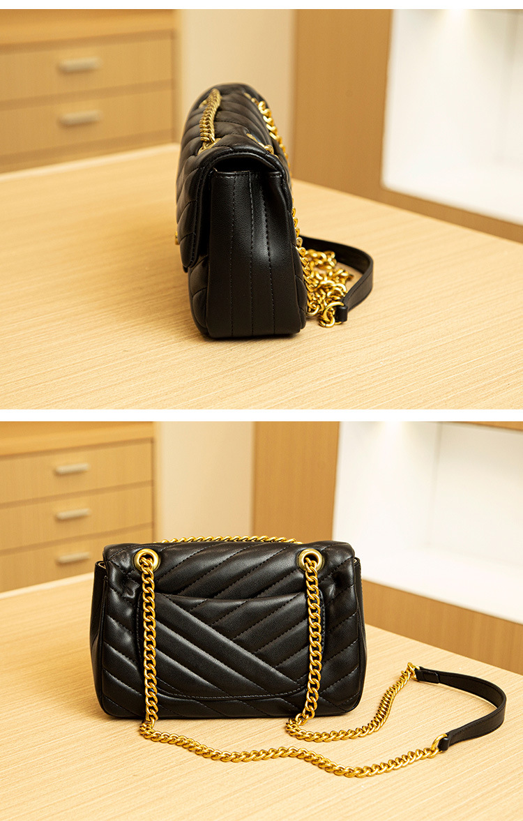 Borsa a tracolla di fascia alta piccola e alla moda con catena da donna versatile a tracolla nuova 2024_voghion.com