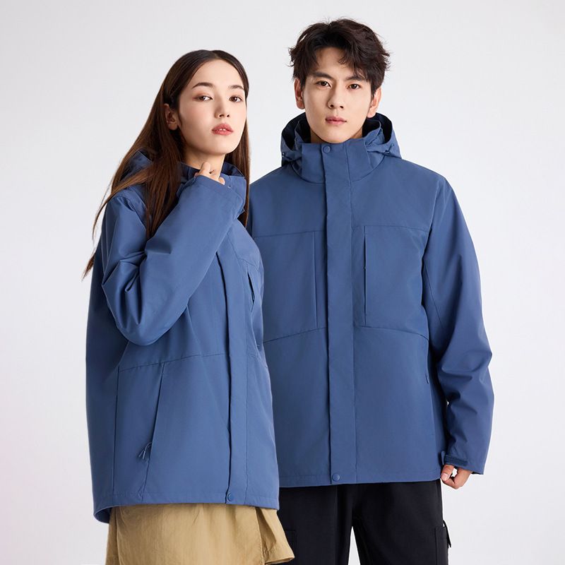 Giacca antivento impermeabile Dupont Three-Proof da donna 2024, nuovo modello tre in uno, con fodera staccabile e fodera in pile per_voghion.com