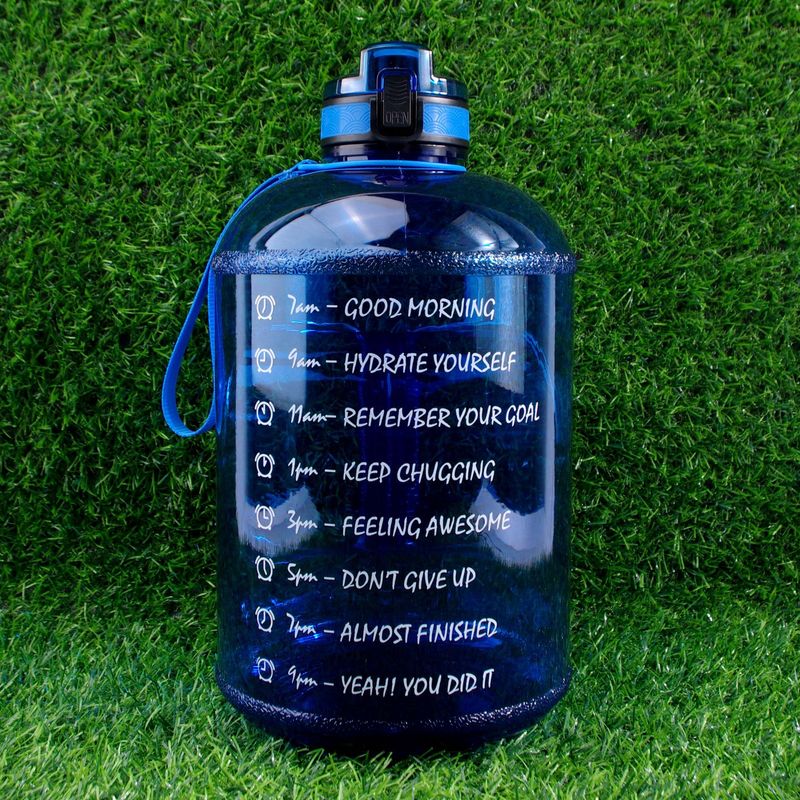 Φορητό μπουκάλι νερού με κάλυμμα αναπήδησης 3,78 λίτρων, μεγάλης χωρητικότητας τόνου ενός γαλονιού_voghion.com