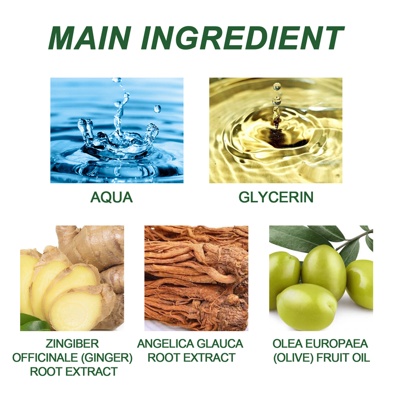 2024 L'olio essenziale per capelli densi di zenzero ripara i capelli secchi e danneggiati, previene la caduta, rinforza e solidifica i capelli_voghion.com