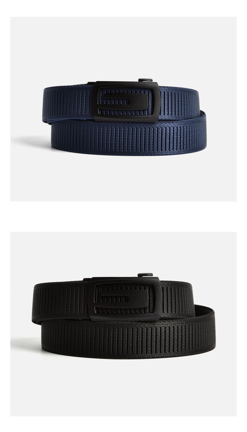 Herrengürtel aus Nylon mit Automatikschnalle, vielseitig einsetzbar für Business und Freizeit_voghion.com