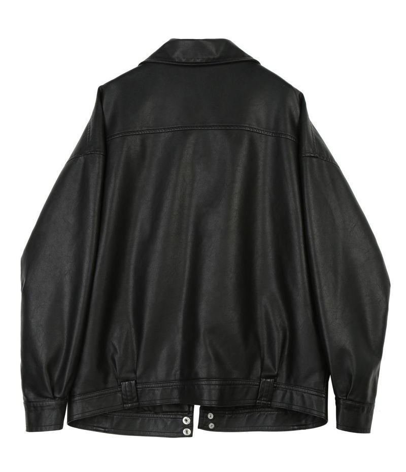 Autumn Winter Street Style Sweet Cool Spicy Leather Loose Oversize Versatile Padded Jacket For Women_voghion.com