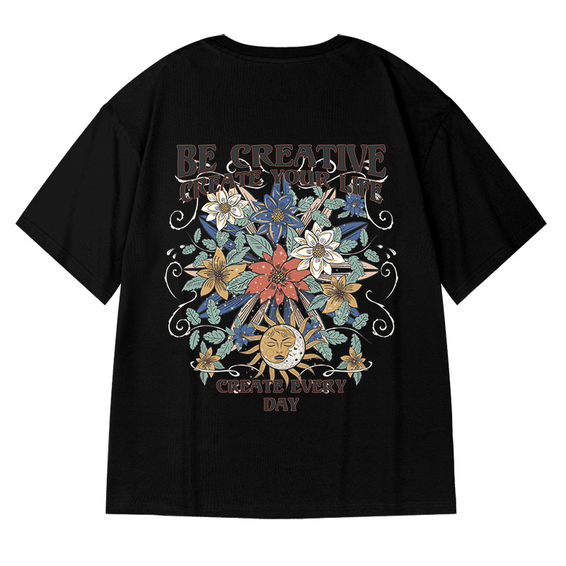 Trendig märkeslös t-shirt med knappar och lös passform, Fat Man, herr, plus tjock femkvartsärm, oversize, China-Chic, stor herr, sommar_voghion.com