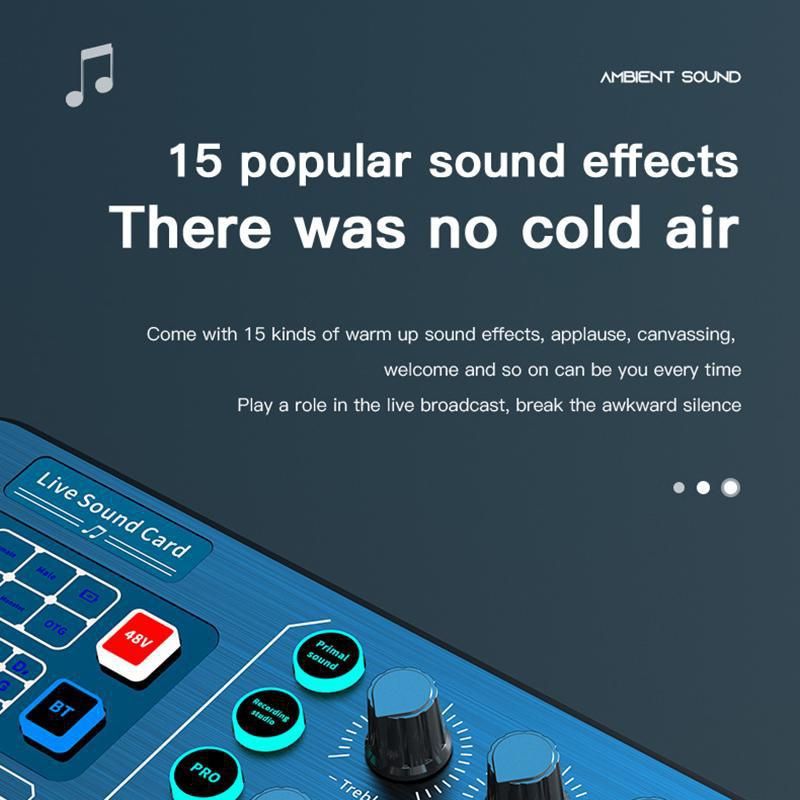 Microfono professionale cardioide per podcast (progetto opzionale), mixer audio portatile per streaming live, giochi, PC_voghion.com