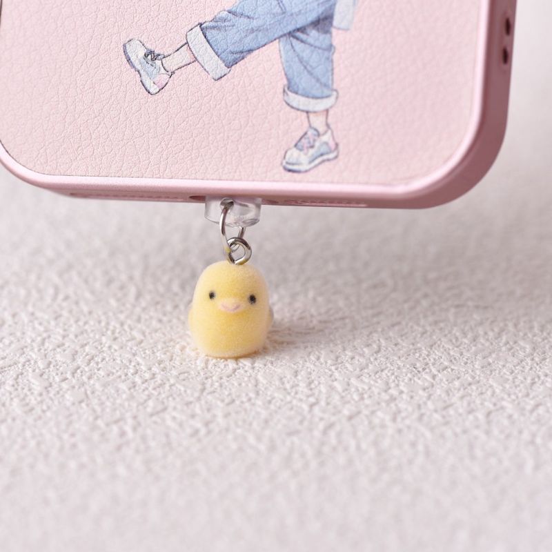 Neu Strömten Cartoon Tier Jubeln Ente Telefon Staub Stecker Lade Port Zubehör Anhänger Typ-C_voghion.com
