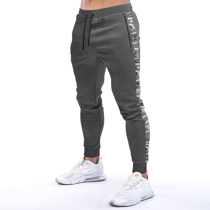 Pantaloni sportivi da fitness da uomo alla moda, nuovi e aderenti, casual e alla moda_voghion.com