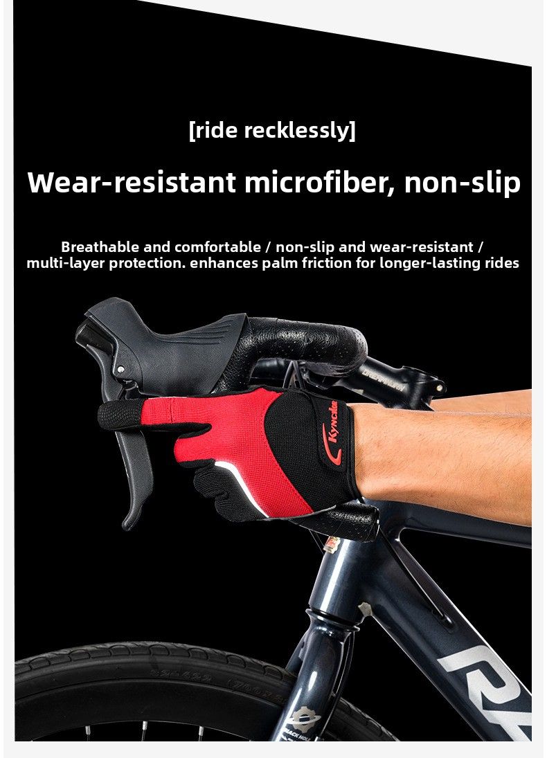 Guanti da mountain bike con touchscreen, per sport all'aria aperta, resistenti all'usura, primavera e autunno, ultra-fibra_voghion.com