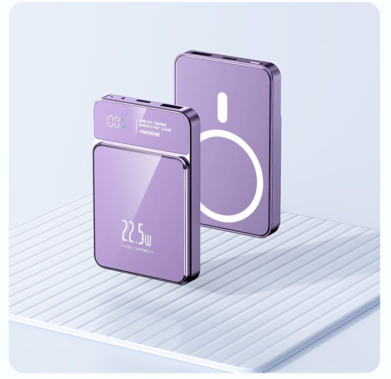 Carregador portátil sem fio com carregamento super rápido - Carregador magnético portátil de 10000 mAh para iPhone, compacto e leve, personalização de logotipo disponível_voghion.com