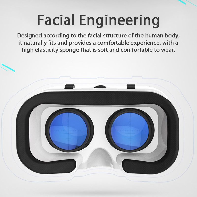 Shinecon 3D VR Brille Virtual Reality Viar Brille Headset Geräte Smart Helm Linsen für Handy Mobile_voghion.com