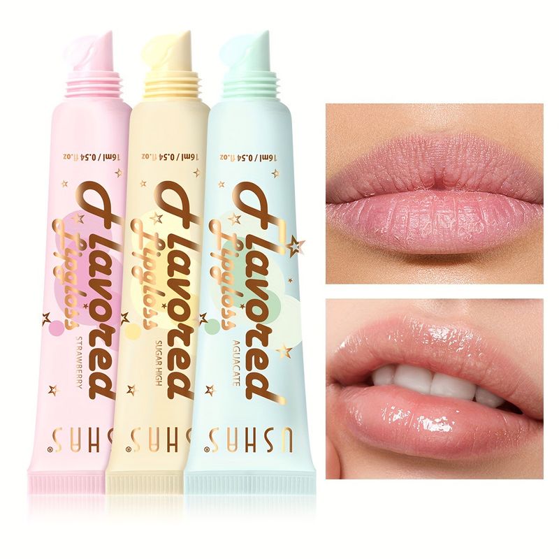 USHAS lipstick Moisturizing Trilogy Makes Your Lips Water Drip Away from Dry Cracks and Lip Lines_voghion.com