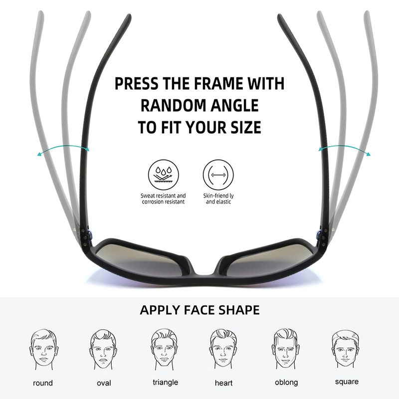 Nye varer NONOR polariserede solbriller til mænd lette solbriller med UV400-beskyttelse til kørsel, fiskeri, golf_voghion.com