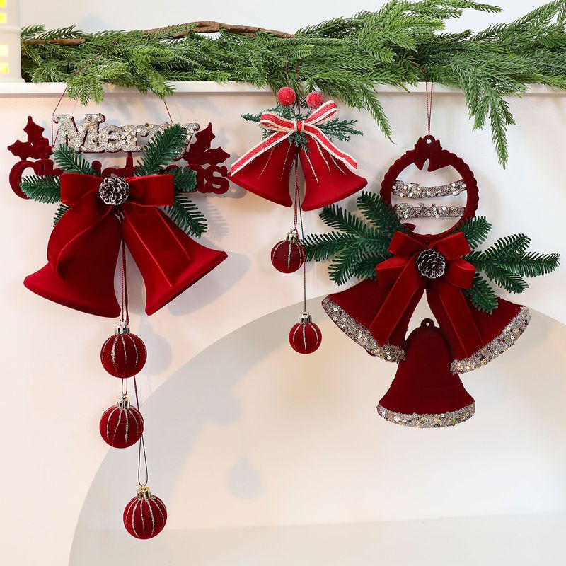 Nouvelles cloches nordiques floquées, décorations de Noël à suspendre aux fenêtres_voghion.com