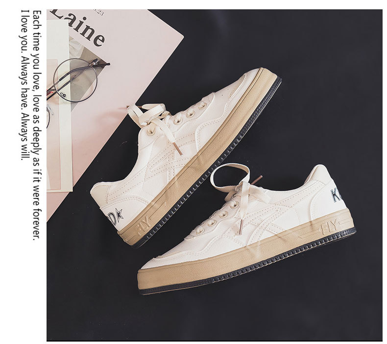 Influencer Xiaobai Schoenveters Western Style Casual Schoenen Dames Zomer Ademend Canvas Schoenen Dames Ulzzang Veelzijdig Retro Hong Kong Style_voghion.com