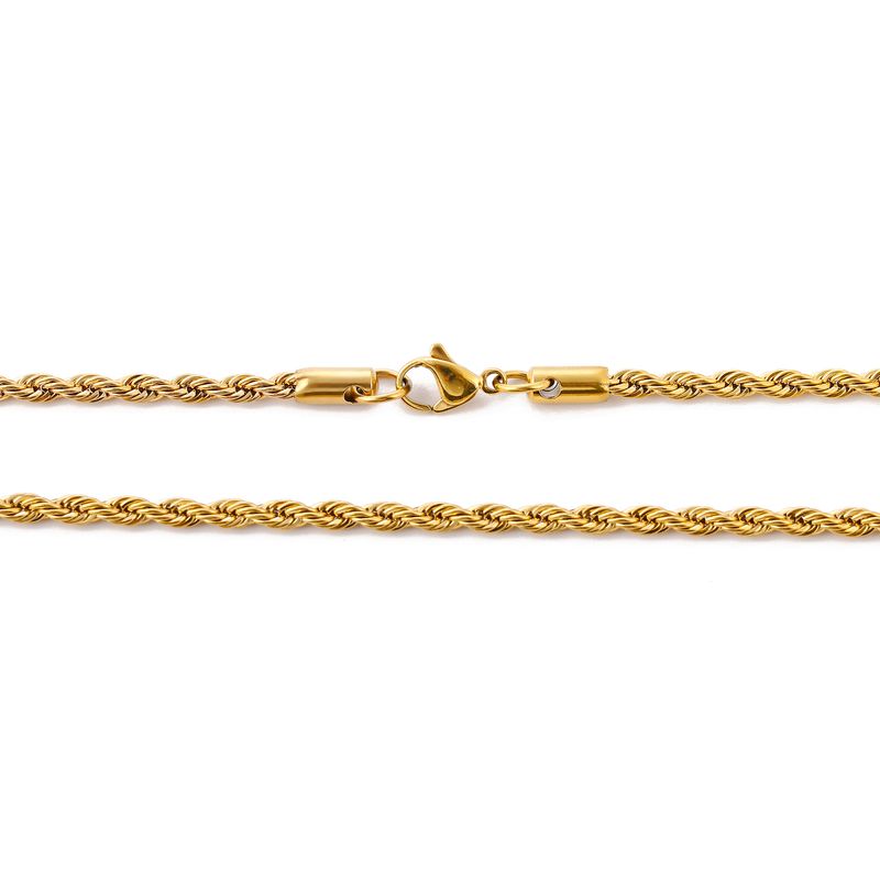 Edelstahl quadratische Perlenkette Twist Kette Schmuck passende Kette alle Match Kette Großhandel DIY Zubehör europäische und amerikanische Männer_voghion.com