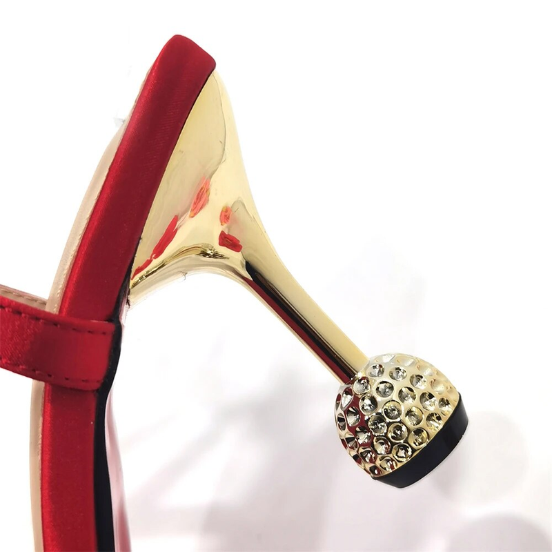 Venus Chan 2023 Italian Design Girly Style Pointed Toe Wedding Shoes And Bag, Full Diamond Decoration Metal Closure Bag_voghion.com
