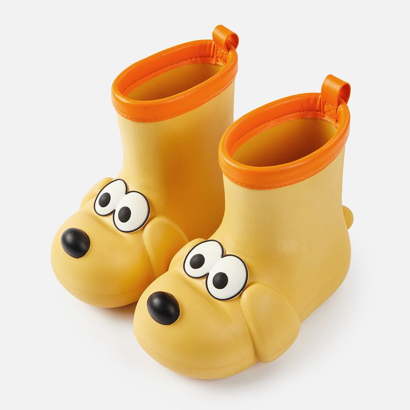 Welpen Kinder Regenstiefel Junge rutschfeste Kleinkind Baby Wasserschuhe weibliches Modell Überschuhe Mädchen wasserdicht Gummi_voghion.com