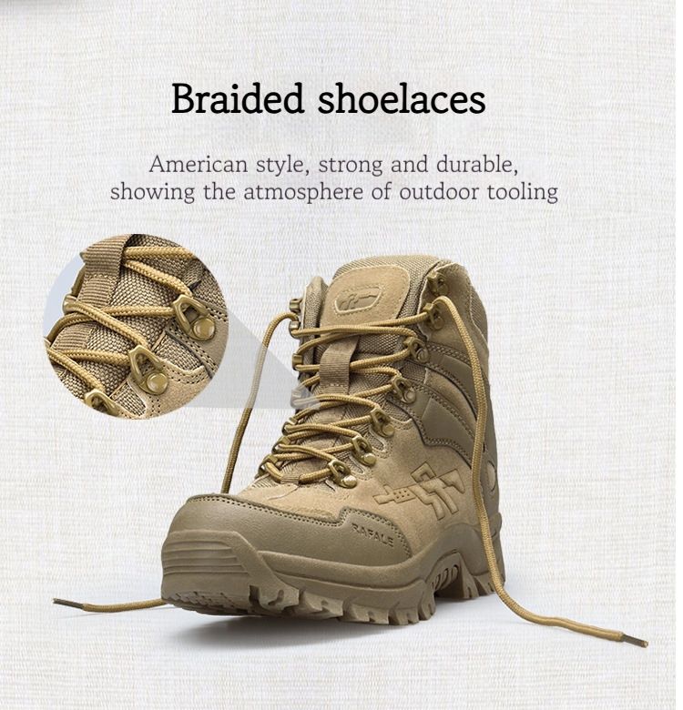 Große Größe Neue High-Top Outdoor Taktische Stiefel Wüstenstiefel Herren Warme Schneestiefel Wanderschuhe_voghion.com