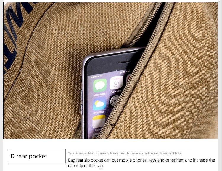 Zaino da viaggio in tela da uomo, casual, minimalista, portatile, per esterni_voghion.com