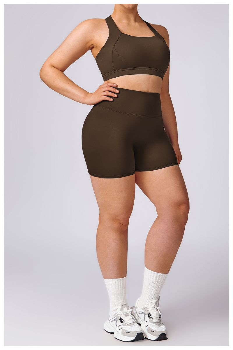 Obesity Plus Size Yoga Suit For Women's Quick Drying Pilates Running Tight Fitness Set 8047_voghion.com