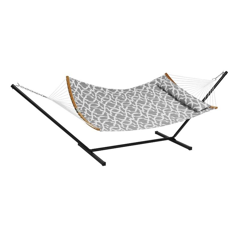 Hammock Hammock With Pillow With Bar Carrying Portable Bag Included Stand Double Person Detachable Curved Two And Spreader And_voghion.com