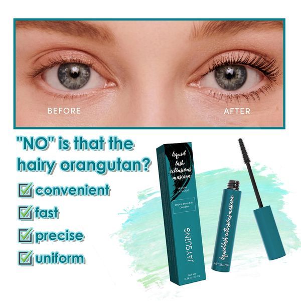 Jaysuing Mascara Cream, Long, Thin, Thick, Curling Eyelashes Will Hold The Makeup Naturally Without Blending Black Mascara_voghion.com