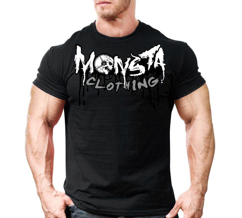 Muscle Fitness Vår/Sommar Brothers Herr Sport Fritid Personlighet Stort tryck bomull Stor kortärmad T-shirt_voghion.com