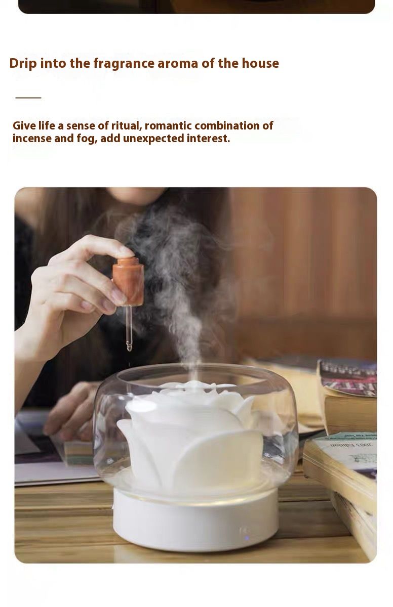 Diffuseur d'huiles essentielles et humidificateur automatique intelligent pour chambre à coucher ou bureau_voghion.com