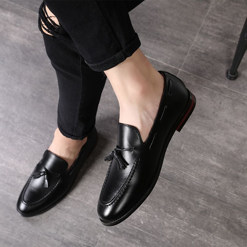 Bequeme Business-Freizeitschuhe für Herren mit Flügelspitze aus Oxford-Kunstleder_voghion.com