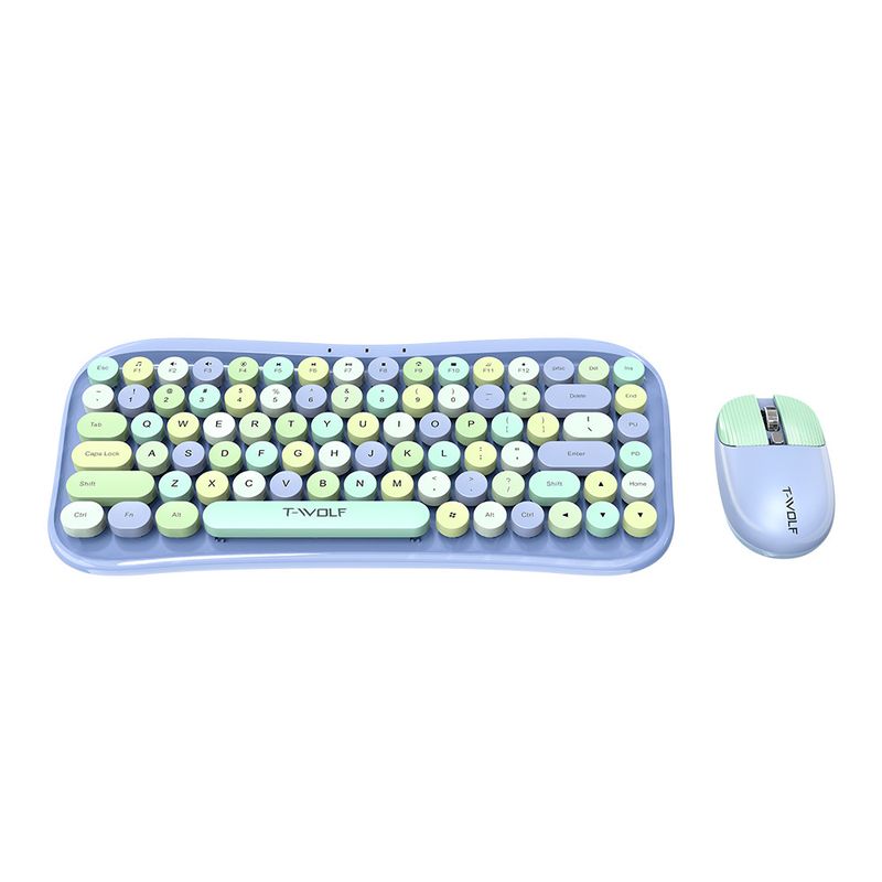 RTF660 Bluetooth Wireless Dual-Mode Maus Tastatur Set Lippenstift Tablet Tastatur und Maus_voghion.com