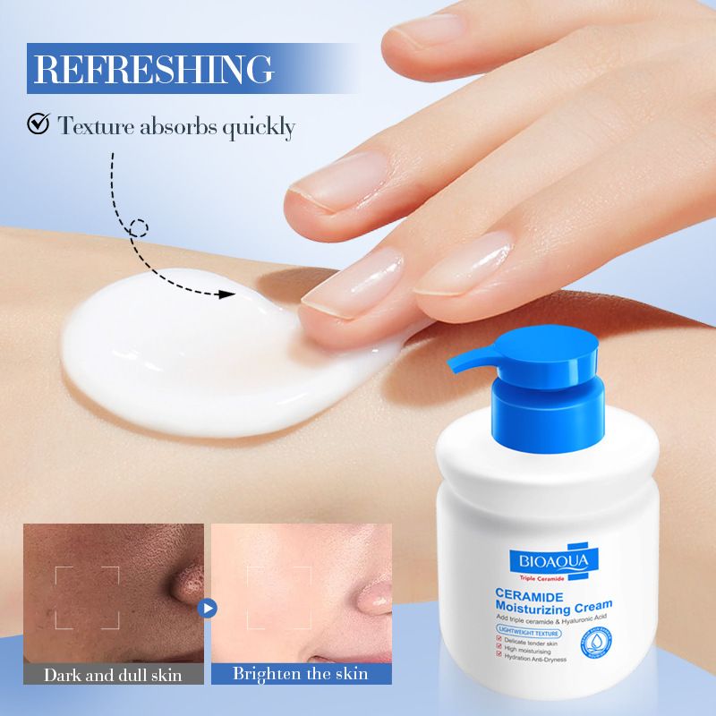 Full English BIOAOUA Ceramide Hyaluronic Acid Moisturizing Hydrating Face Cream_voghion.com