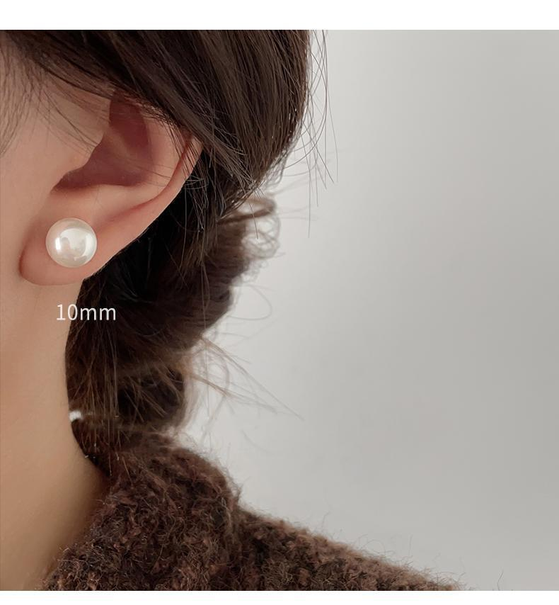 Orecchini di perle rosa a forma di Mantou orecchini di lusso in argento_voghion.com