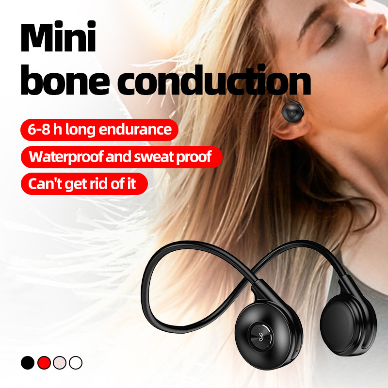 Neu M1S Knochenleitung Bluetooth Mini Zwei Ohr Sport Business Stil Kopfhörer_voghion.com