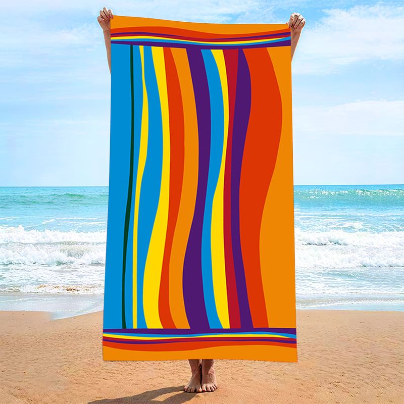 Asciugamano da spiaggia in microfibra anti-sabbia, sottile, ad asciugatura rapida, super assorbente, leggero, per viaggi, sport, piscina, nuoto, bagno, campeggio, yoga_voghion.com