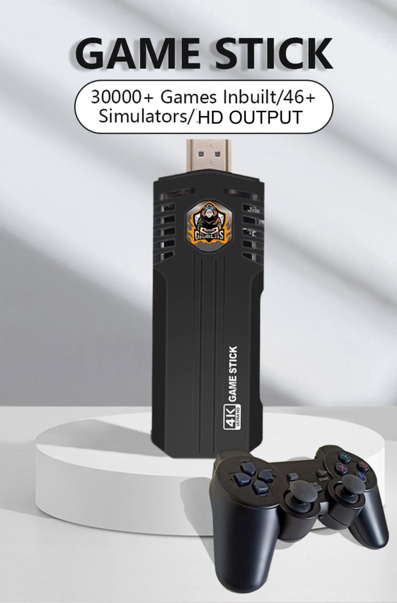 Stick 4K X8 Pro Retro Handheld 30000+ Emuelec 4.5 Wireless Gamepad TV Spielkonsole Eingebaute Videospiele_voghion.com
