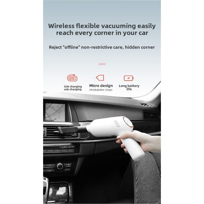 9000Pa ασύρματη ηλεκτρική σκούπα αυτοκινήτου Ασύρματη χειροκίνητη αυτόματη ηλεκτρική σκούπα για σπίτι & αυτοκίνητο Μίνι ηλεκτρική σκούπα διπλής χρήσης με ενσωματωμένη μπαταρία_voghion.com