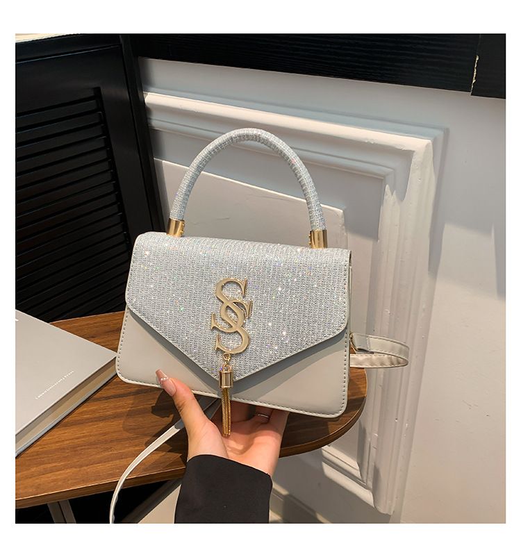 Borsa a tracolla con catena casual estiva 2025, alla moda, semplice e alla moda, per donna_voghion.com