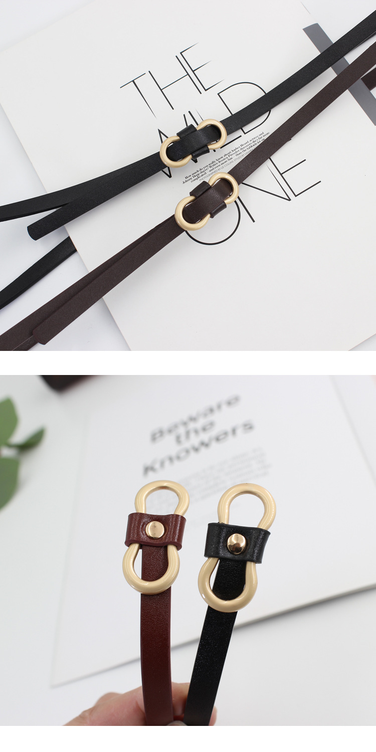 Abito da donna sottile e semplice, completo, maglione, cintura annodata, cintura decorativa per gonna_voghion.com