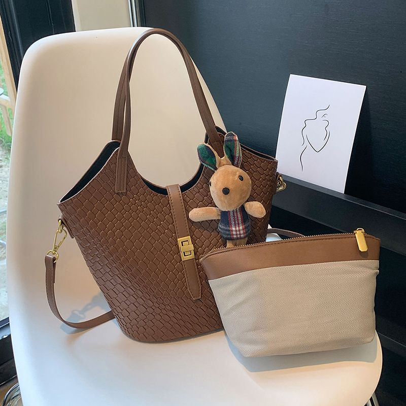 Beibei Shangpin 2023 Neue Damentasche Mode Textur Zweiteiliges Set Wassereimer Kohlkorb Eine Schulter Handheld_voghion.com