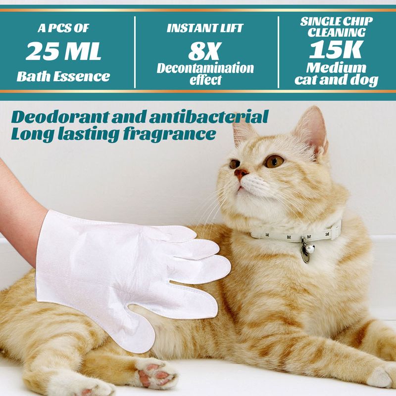 Gants jetables pour animaux de compagnie, nettoyage de spa pour chiens et chats, décontamination, bain, nettoyage à sec, gants pour éliminer les odeurs_voghion.com