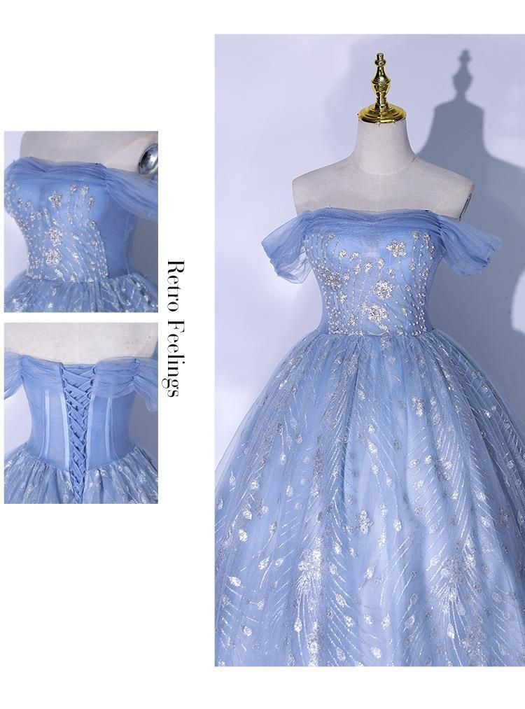 Nuovo abito da sera per adulti con gonna a sbuffo e monospalla_voghion.com