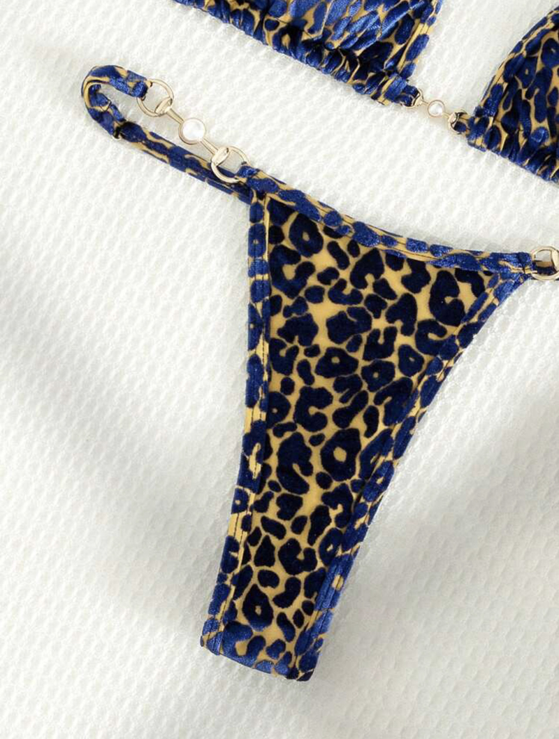 Maillot de bain sexy en forme de T, imprimé léopard, tissu spécial, bikini, bikini_voghion.com